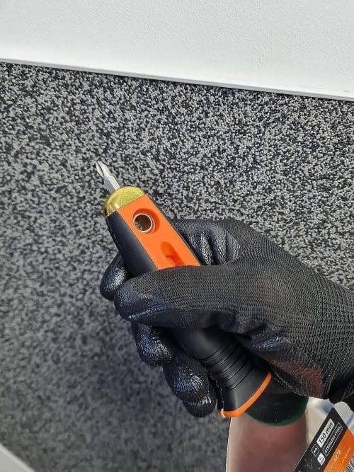 150mm Wall Scraper & Screwdriver Bit, Plastering Rendering Decorating Scraper, Stainless Steel, Soft Grip with - Image 4